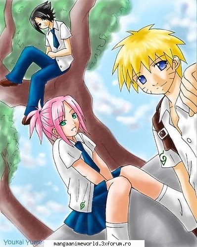da scoala sa fie ca in naruto multa distractie si :d  si hinata sa fie prietena amandurora a voi