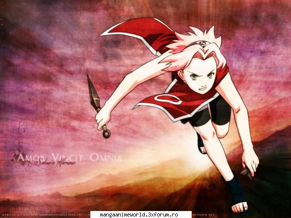 Naruto - iar dintre fete sakura seman destul de bine cu ea - Anime