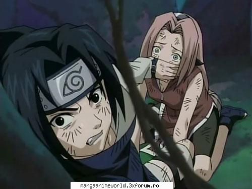 Sasuke & Sakura - cred ca sasuke tine macar putin la sakura - Naruto